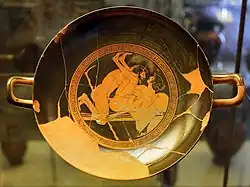 Килик с эротической сценой, 500—480 до н. э.