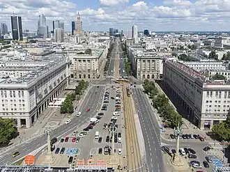 Маршалковская улица и площадь Конституции