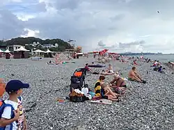 Пляж в конце октября