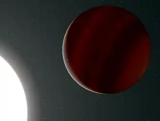 Система WASP-18 в программе Celestia.