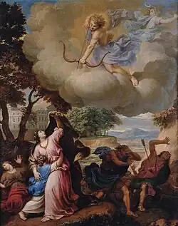 Гибель детей Ниобы. Ок. 1680. Холст, масло. Музей изящных искусств, Орлеан