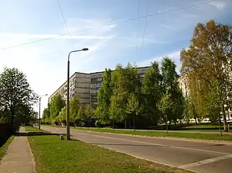 Вид от улицы Илукстес