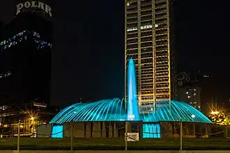 Площадь Венесуэлы ночью