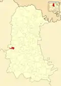 Расположение муниципалитета на карте провинции