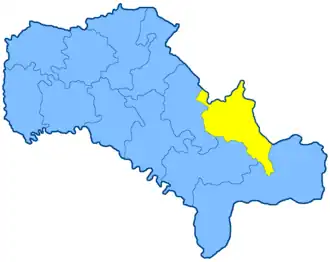 Гайсинский уезд на карте