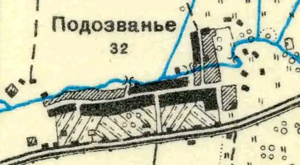 План деревни Подозванье. 1930 год