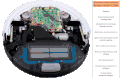 Устройство робота-пылесоса (вид сверху) со снятой крышкой