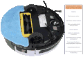 Устройство робота-пылесоса (вид снизу) с блоком влажной уборки
