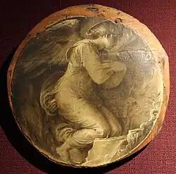 Молящийся ангел. Гризайль. Музей Каподимонте, Неаполь