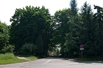 Въезд в штаб Командования специальных войск