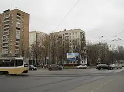 Пересечение с Полярной улицей. Вид на северо-восток.