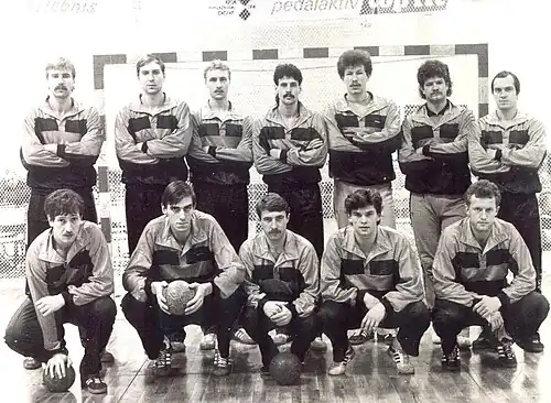 Гандбольная команда Полёт, г.Челябинск, 1989г.