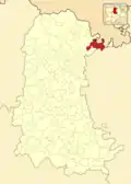 Расположение муниципалитета на карте провинции