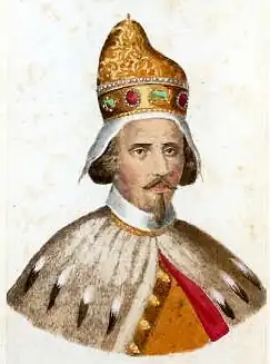 Альвизе Контарини. Фотография гравюры, сделанная и вручную раскрашенная Карло Понти