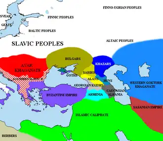 Византийская империя Аварский каганат