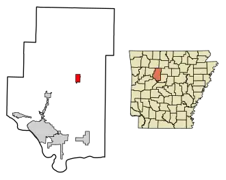 Расположение Гектора в округе Поп, штат Арканзас.