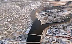 Река Кокемяэнйоки в городе Пори