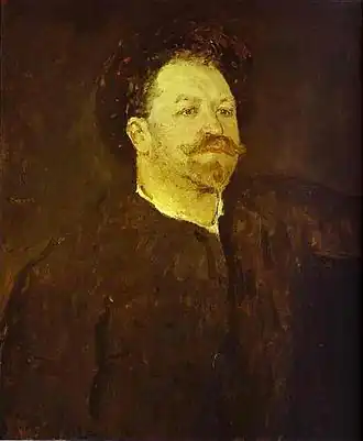 На портрете работы В. А. Серова