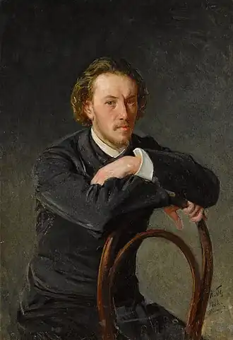 Николай Ге (старший). Николай Ге (младший) в 1882 году