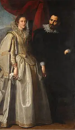 Портрет пары, традиционно идентифицируемой как Альфонсо Пикколомини Тодескини, герцог Монтемарчиано (1558–1591), и его жена Ипполита Пико делла Мирандола (1554–1623)