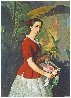 «Портрет жены художника» (1848).Государственная Третьяковская галерея