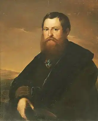 Портрет купца А.П. Сапожникова кисти С. К. Зарянко