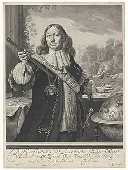 Портрет Й. де Лифде. Между 1668 и 1690. Офорт. Рейксмюсеум, Амстердам