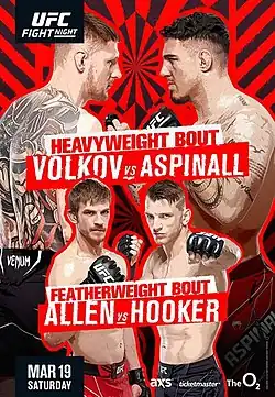 Постер UFC Fight Night: Волков - Аспиналл