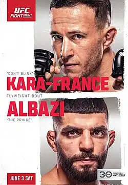Постер UFC на ESPN: Кара-Франс - Альбази