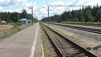 Вид с северного конца платформы