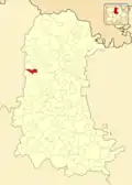 Расположение муниципалитета на карте провинции