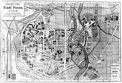 План Познани 1888 г.