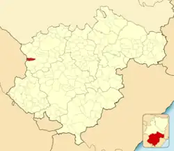 Расположение муниципалитета на карте провинции