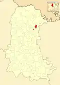 Расположение муниципалитета на карте провинции