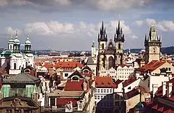 Прага с крыши Клементинума