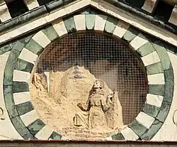 Стигматизация Святого Франциска. Рельеф окулюса фасада. 1417