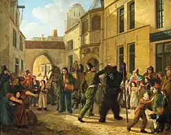 Вождение медведя. 1824. Веймарский замок-музей