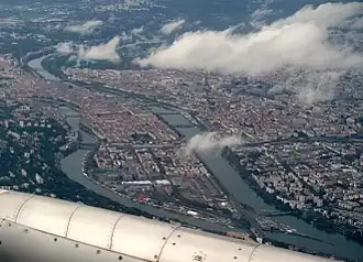 Вид на Прескиль с самолёта