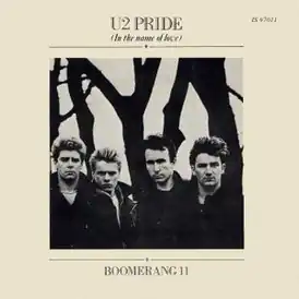 Обложка сингла U2 «Pride (In the Name of Love)» (1984)