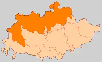 Пригородное сельское поселение на карте