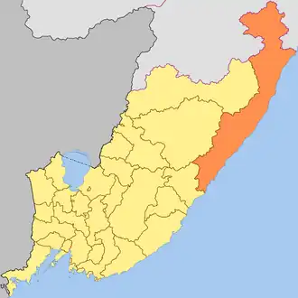 Тернейский районТернейский муниципальный округ на карте