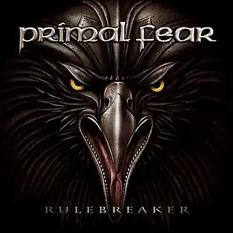 Обложка альбома Primal Fear «Rulebreaker» (2016)