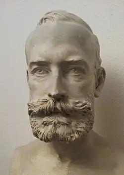 Бюст Ганса Хюбнера работы Эдуарда Хюбнера. 1886
