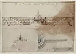 Проект фонтана у входа в королевский дворец.