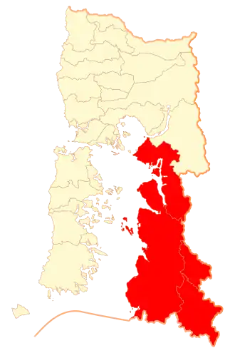 Палена на карте