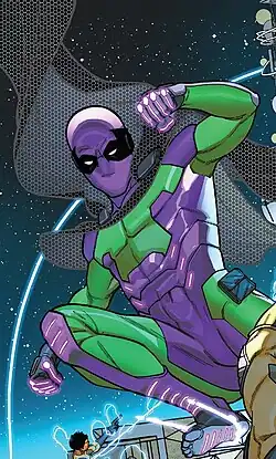 Ultimate-Бродяга (Аарон Дэвис) в комиксе Miles Morales: Spider-Man #9.Художники — Хавьер Гаррон и Дэвид Куриэль