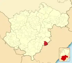 Расположение муниципалитета на карте провинции