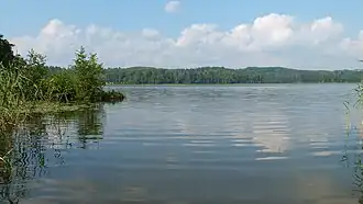 Вид на озеро Пулгоснис летом 2015 года