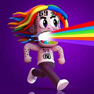 Обложка сингла 6ix9ine «Punani» (2020)