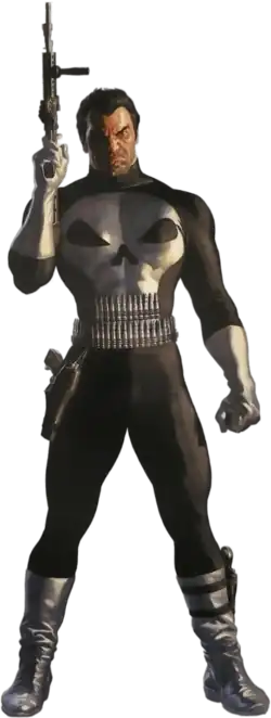 Каратель на варианте обложки комикса Punisher vol. 1 #1 (Март 2022)Художник — Алекс Росс.